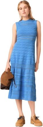 Maje Pointelle knit maxi dress in Blue at Nordstrom, Size 34 Eu