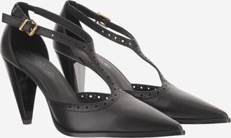 Pinko Womens Leather Pumps Gwen Black Upper: Cow