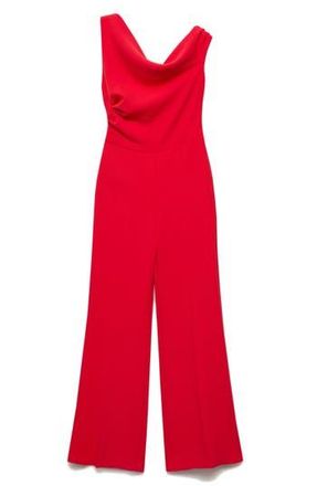 Mango Yes Off the Shoulder Jumpsuit in Bright Red at Nordstrom Rack, Size Medium
