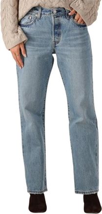 Levi's Dames, Jeans, Blauw, Maat: W27 L32 Katoen