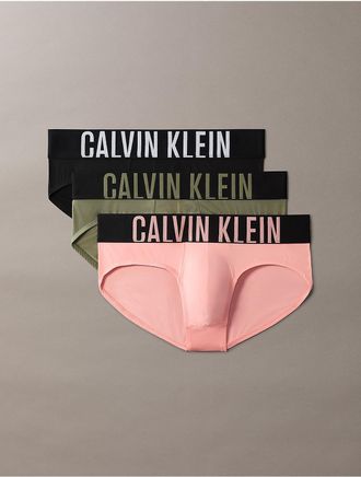 Calvin Klein Mens Intense Power Micro 3-Pack Hip Brief - Multi - XL