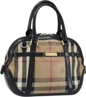 Burberry Pre-owned Handbags, female, Beige, Size: ONE SIZE Pre-owned Vintage Canvas Hand Bag