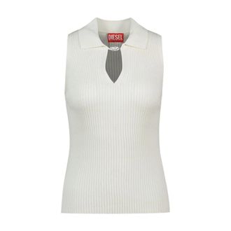 Diesel Dames, Tops, Wit, Maat: L Katoen