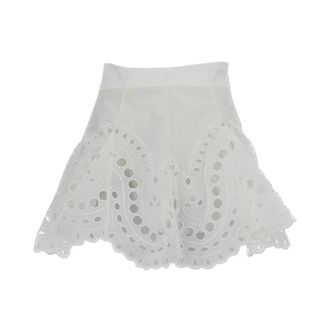 Charo Ruiz Ibiza Short Shorts, female, White, Size: S Sail Mini Skirt