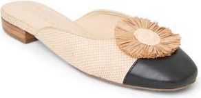 Jack Rogers Tinsley Flat Mule in Natural/Black at Nordstrom Rack, Size 7.5