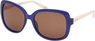 Skechers SE6126 Polarized 92H Womens Sunglasses Blue Size 58