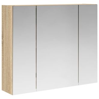 vidaXL Armario Con Espejo De Ba&ntilde;o Roble Sonoma 60 X 14,5 X 50 Cm Vidaxl