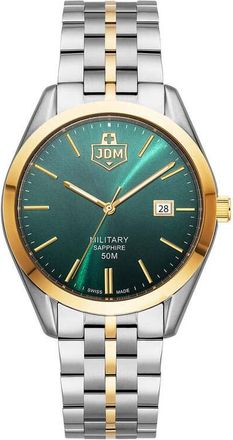 JDM Military Interlaken Gents Green Dial Mens Watch JDM-WG023-06