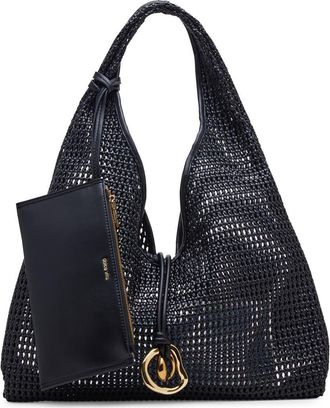 Dolce Vita Missie Woven Hobo Bag in Black at Nordstrom