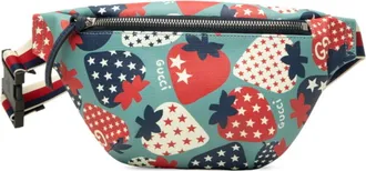 Gucci Blue Multi-Color Pvc Sling Bag (Pre-Owned)
