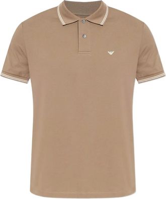 Emporio Armani Polo con colletto a punta - Toni neutri
