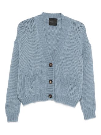 Roberto Collina button pocket cardigan - Blue
