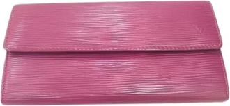 Louis Vuitton Pre-owned Vintage Portemonnee - Dames - Vintage Accessoires - Paars - ONE Size - Leer - Vintage