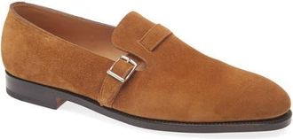 John Lobb Delano II Buckle Loafer in Tobacco at Nordstrom, Size 10.5Us