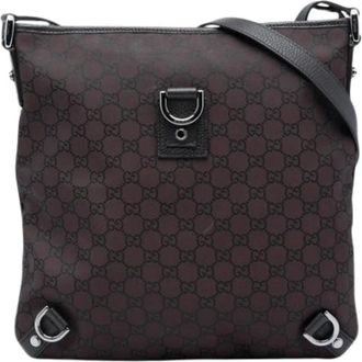 Gucci Borsa a tracolla vintage Pre-owned in nylon - - Pre-owned - Donna - Marrone - ONE SIZE