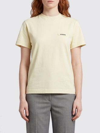 Jacquemus T-shirt a maniche corte in cotone stretch con scollo a girocollo