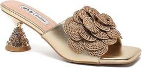 Lady Couture Petal Slide Sandal in Gold at Nordstrom Rack, Size 11