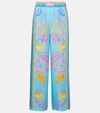 パンツ VERSACE JACQUARD PANTS WITH GREEK PRINT Versace Jacquard Pants With Greek Print from $953.00 - on