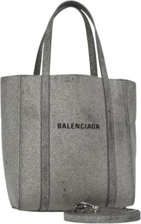 Balenciaga Tweedehands leren handtassen - Dames - Vintage Handtas - Grijs - ONE Size - Leer - Vintage