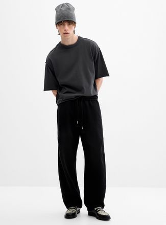 Djab Mens Double-knit barrel pant Ultra-loose fit Imported from Seoul