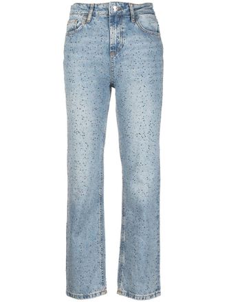 Liu Jo Jeans dritti con strass - Blu