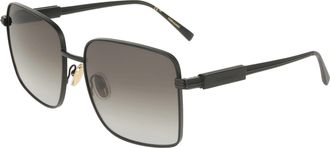 Ferragamo Grey Gradient Square Ladies Sunglasses SF330S 002 57