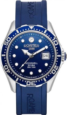 Roamer 867833-41-45-02 Mens Rockshell Mark III Scuba Watch - Silver - One Size