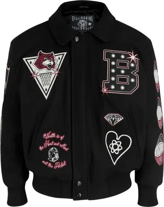 Billionaire Boys Club Alumni Wool-blend Varsity Jacket - Black - XL