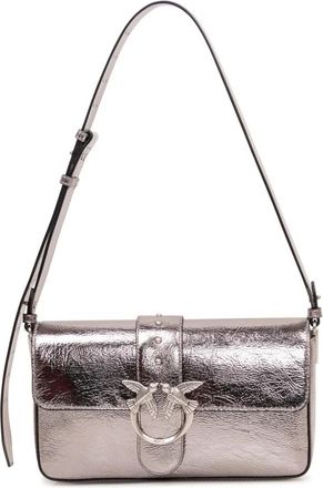 Pinko Love Bag One Slouchy Schoudertas - Dames - Schoudertassen - Grijs - ONE Size - Katoen - Tassen