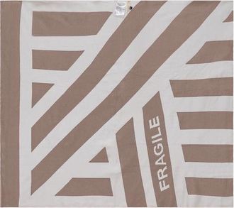 Fragile Pattern Knit Blanket in Blossom/off White at Nordstrom
