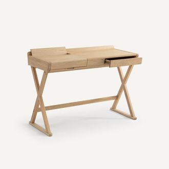 AM.PM Eikenhouten en fineer bureau, Brixton, ontwerp Emmanuel Gallina