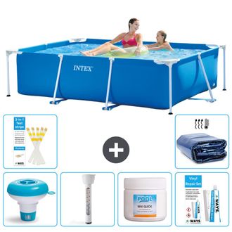 Intex Piscina Con Estructura Rectangular - 220x150x60 Cm - 7-piezas S22340