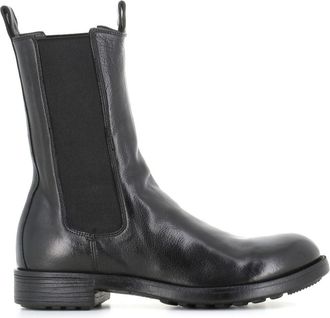 Officine Creative elasticated-panel leather boots - women - Leather - 39 - Black