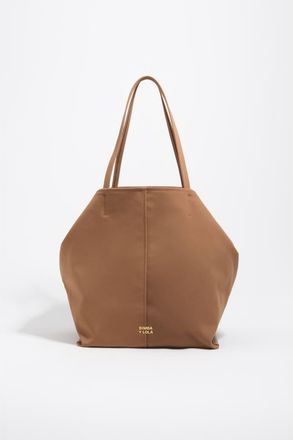 Bimba & Lola Large Gabardine Shopper Bag in Cinnamon at Nordstrom