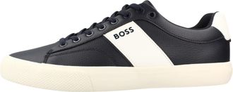 HUGO BOSS Aiden Tenn - Heren - Sneakers - Blauw - 43 EU - Polyester - Schoenen