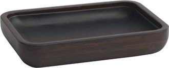 Aquanova Handgefertigter luxuriöse Seifenschale Ebony aus Ebenholz