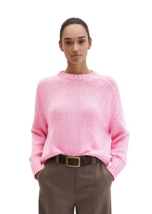 Marc O'Polo Strickpullover MARC OPOLO, Damen, Gr. M, mellow rose, Grobstrick, Obermaterial: 94% Baumwolle, 6% Polyamid, unifarben, oversize h&uuml;ftlang, Rundhals, St