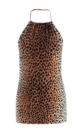 Dolce & Gabbana Dolce& Gabbana Leaopard Print Halterneck Top Size XXS
