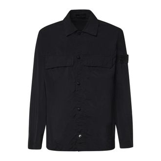 Stone Island Ghost Overshirt - Heren - Zomerjassen - Zwart - 2XL - Nylon - Jassen