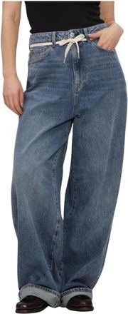 Catwalk Junkie Baggy Fit Jeans - Dames - Jeans - Blauw - Maat: W28 Denim