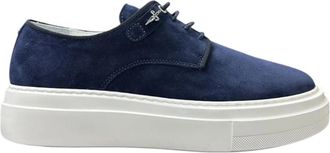 Cesare Paciotti Blauwe High Top Sneakers - Heren - Sneakers - Blauw - 39 EU - Schoenen