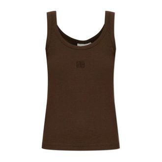 Gestuz Gzdrew Logo Top 2.0 - Tops - Mujer - Marr&oacute;n - XS