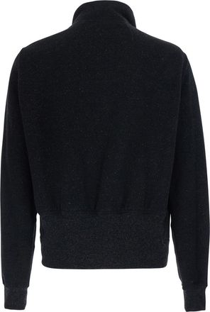 Rick Owens Mens Sweatshirt Bauhaus Jogger Black Cotton Sweatshirts Sweater