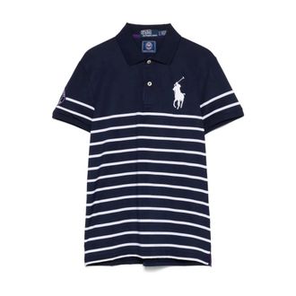 Polo Ralph Lauren Tops, Dames, Blauw, M, Polyester, Casual Blauw Polo Shirt