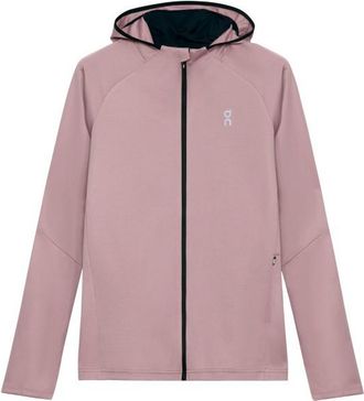On Climate Zip Hoodie Laufjacke f&uuml;r Damen | rosa