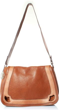 Cartier Pre-owned Womens Marcello leather crossbody bag - Brown - One Size