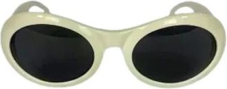 Gucci Occhiali da sole ovali in acetato vintage Pre-owned - - Pre-owned - Donna - Bianco - ONE SIZE