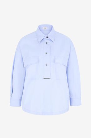 Brunello Cucinelli Bluse mit Hemdkragen aus Baumwolle