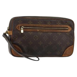 Louis Vuitton Pre-owned Clutches, female, Brown, Size: ONE SIZE Pre-owned Vintage Canvas Clutch
