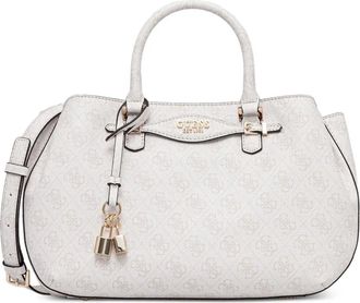 Guess Co Shopper met monogram hangslot - Beige